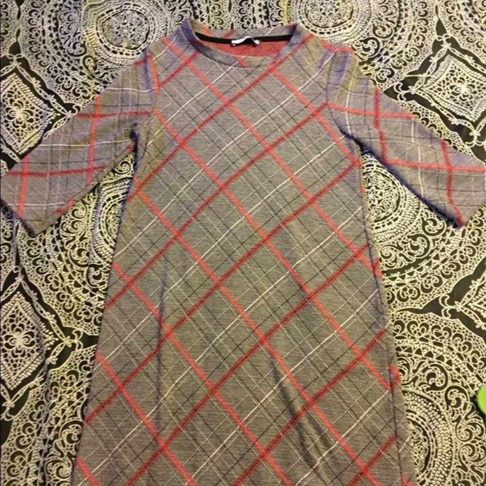 Zara Plaid Dress Small